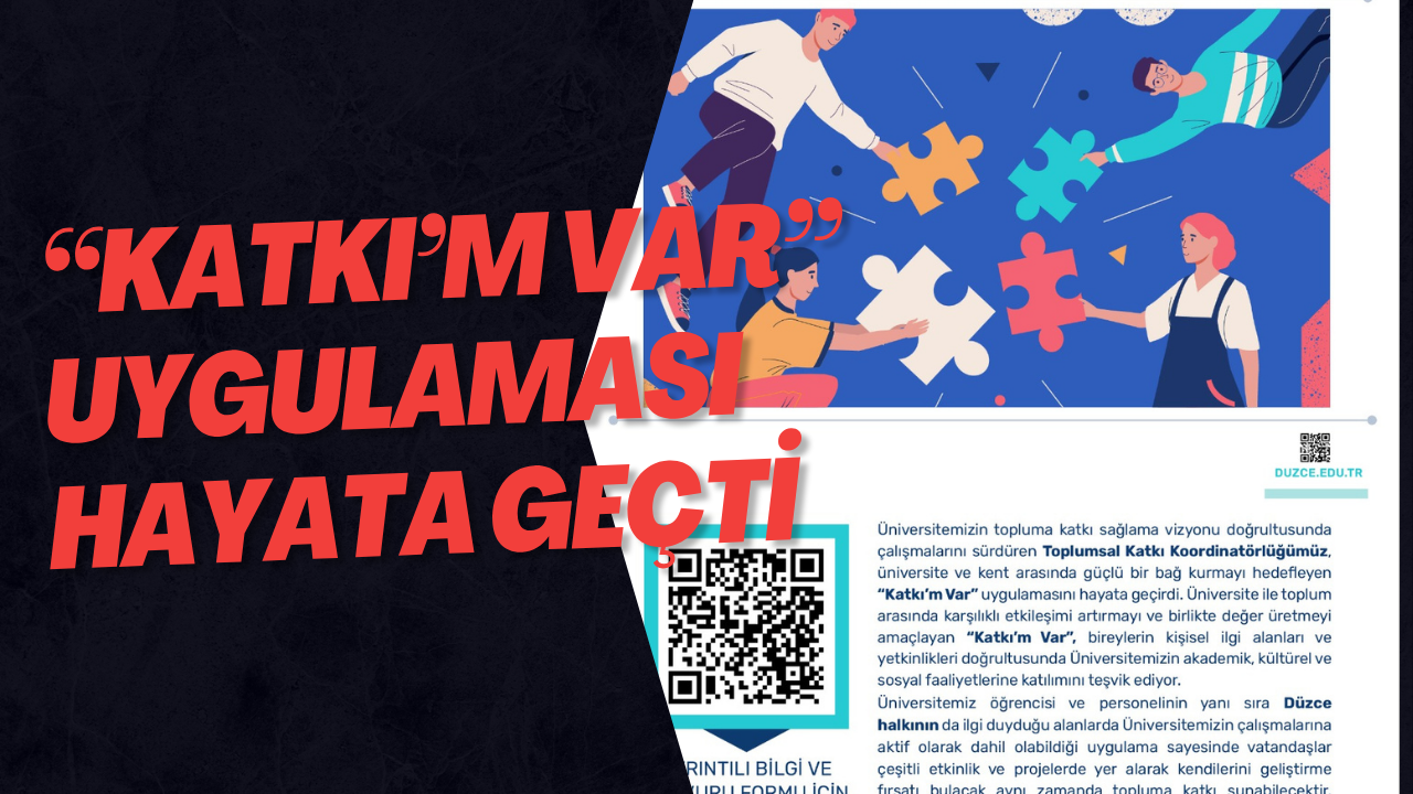 “Katkı’m Var” Uygulaması Hayata Geçti