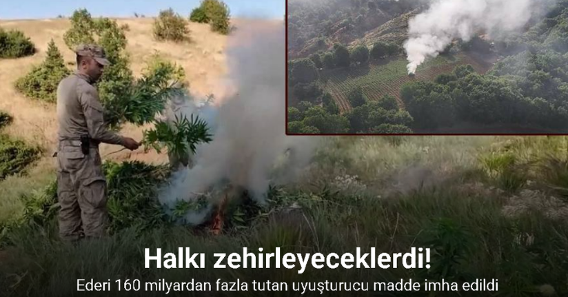 Diyarbakır’da yaklaşık 160 milyar 650 milyon TL olan 319 tonluk uyuşturucu maddenin topluma sunulmasının önüne geçildi