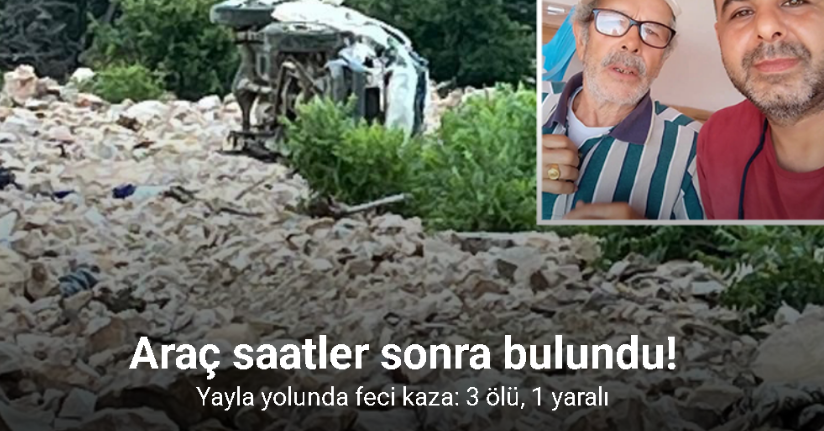Gaziantep’te yayla yolunda feci kaza: 3 ölü, 1 yaralıGaziantep’te yayla yolunda feci kaza: 3 ölü, 1 yaralı