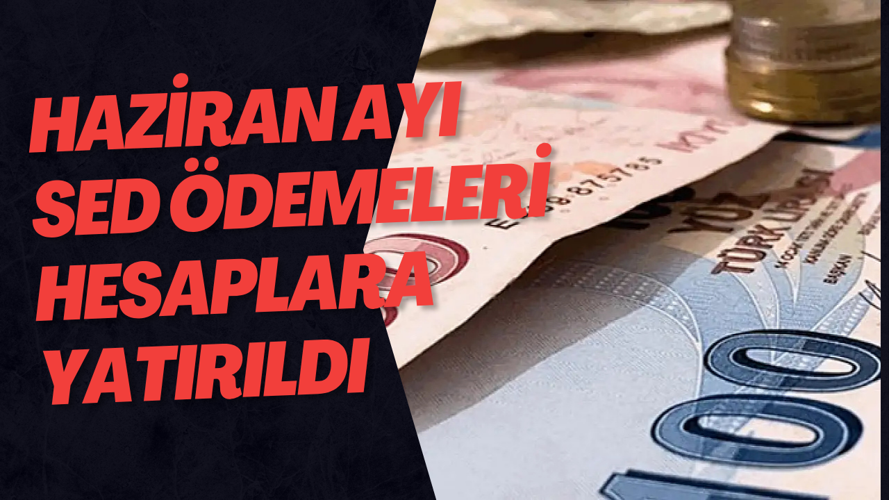 Haziran Ayı SED Ödemeleri Hesaplara Yatırıldı