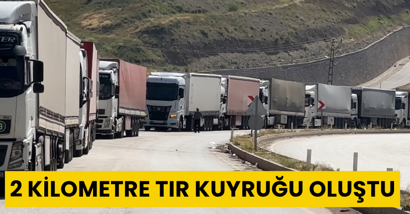 İran-İsrail gerginliği: Yüksekova Esendere Gümrük Kapısı’nda 2 kilometre tır kuyruğu oluştu