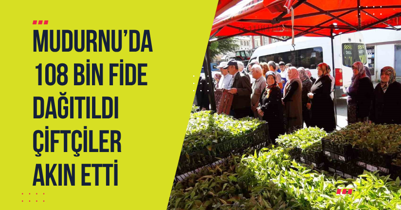 Mudurnu’da 108 bin fide dağıtıldı, çiftçiler akın etti