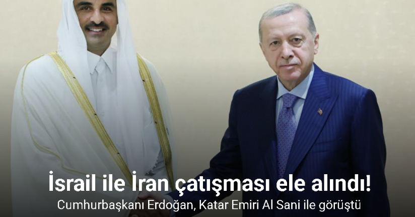 Cumhurbaşkanı Erdoğan, Katar Emiri Al Sani ile görüştü