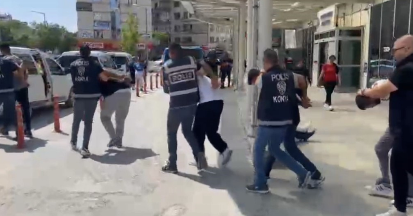 Konya’da masaj salonu kılıfıyla faaliyet gösteren suç çetesi çökertildi
