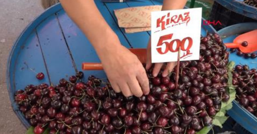 Zirai donun vurduğu kiraz, Eskişehir'de kilosu 500 liradan satışta