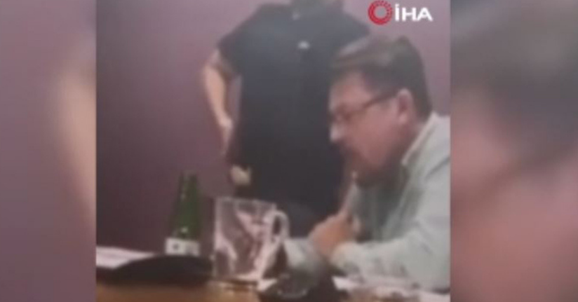 İş yerini bastıkları şahsın ayağından vurup o anları kaydettiler