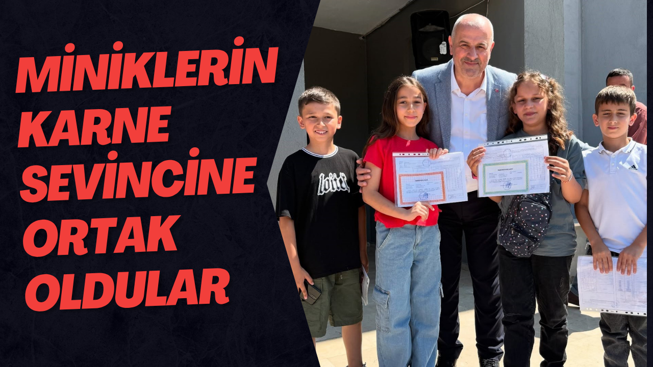 Miniklerin Karne Sevincine Ortak Oldular