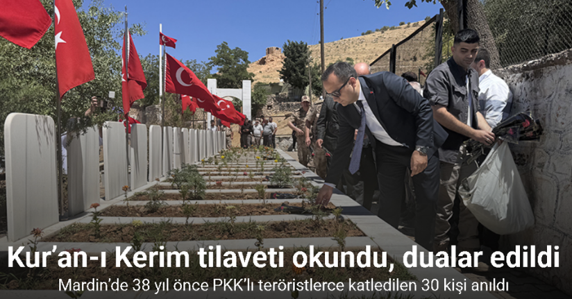Mardin’de 38 yıl önce PKK’lı teröristlerce katledilen 30 kişi anıldı