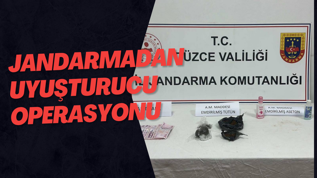 Jandarmadan Uyuşturucu Operasyonu