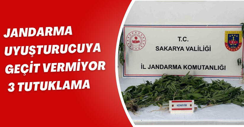 Jandarma uyuşturucuya geçit vermiyor: 3 tutuklama
