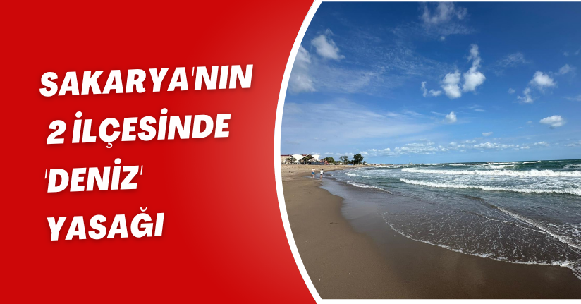 Sakarya'nın 2 ilçesinde 'deniz' yasağı