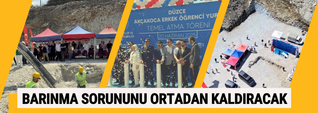 400 Kişilik Erkek Öğrenci Yurdu İçin Temel Atıldı