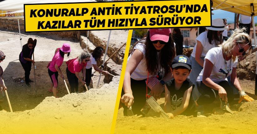Konuralp Antik Tiyatrosu’nda Kazılar Tüm Hızıyla Sürüyor