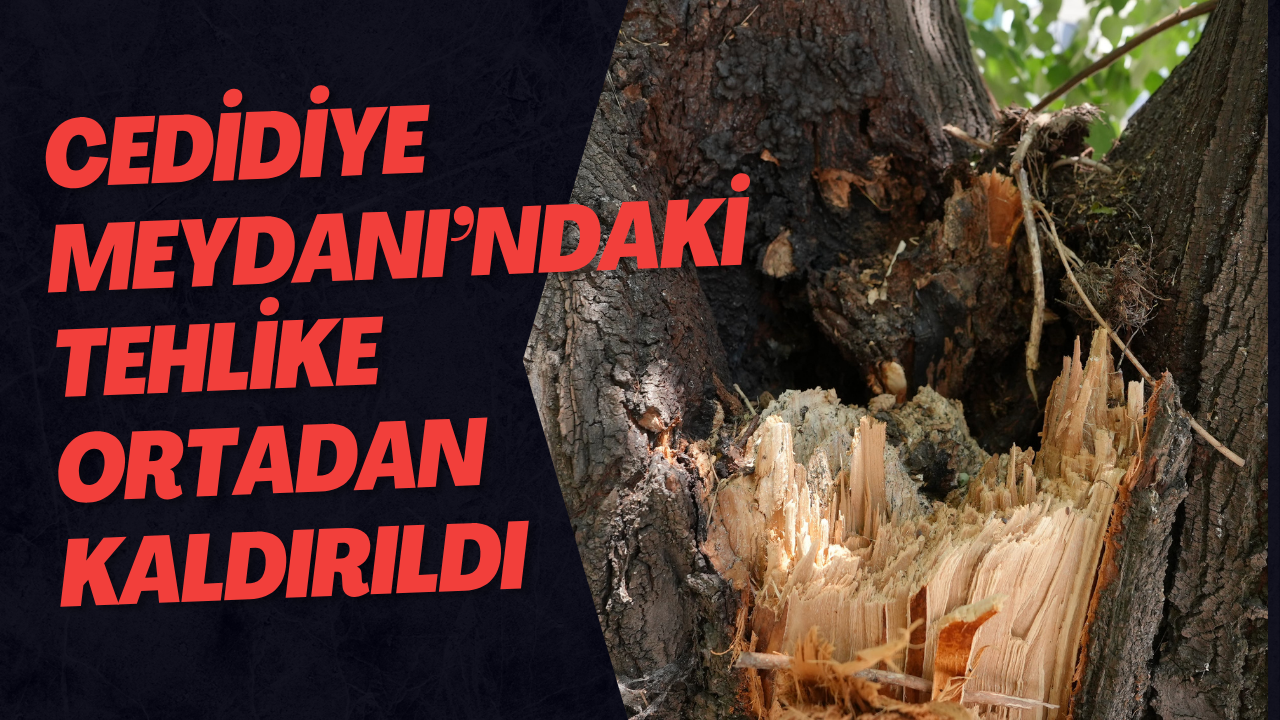 Cedidiye Meydanı’ndaki Tehlike Ortadan Kaldırıldı
