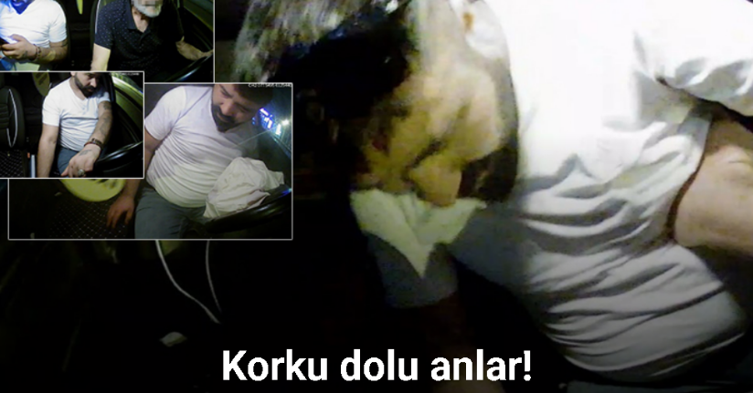 Taksiciye dehşet yaşattı