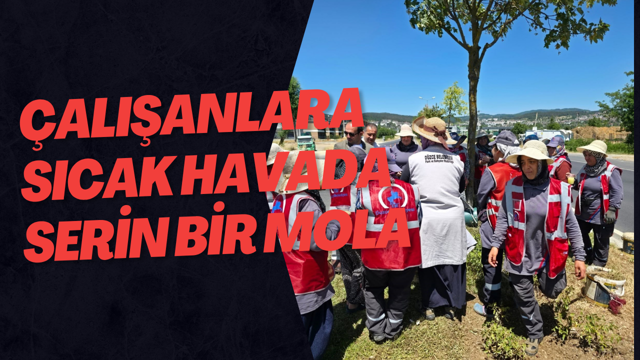Çalışanlara Sıcak Havada Serin Bir Mola