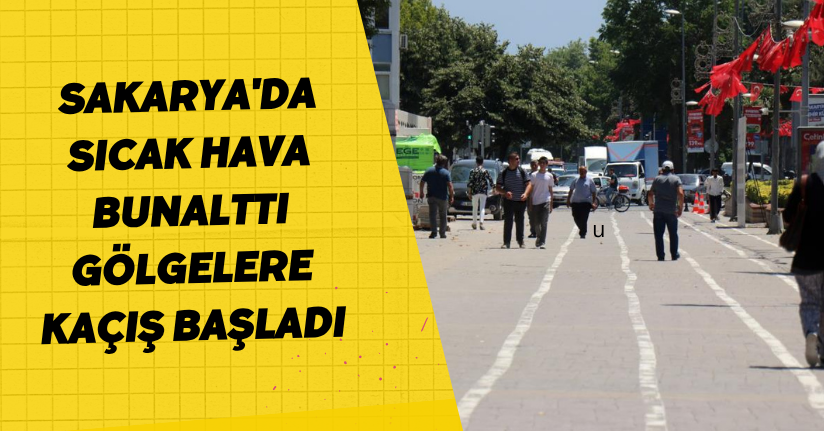 Sakarya'da sıcak hava bunalttı: Gölgelere kaçış başladı