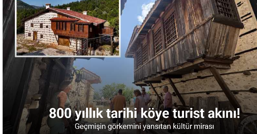 Antalya'nın 15 haneli 50 nüfuslu beton yapı bulunmayan 800 yıllık tarihi köyüne turist akını