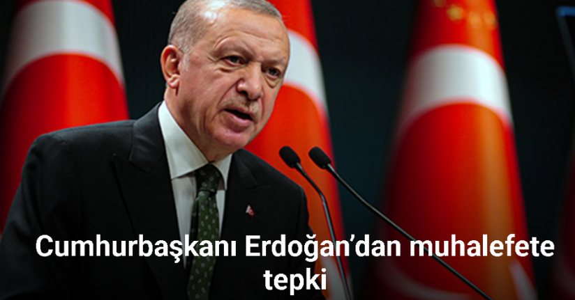 Cumhurbaşkanı Erdoğan’dan muhalefete eleştiri