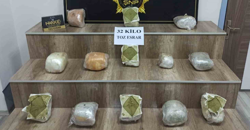 Siverek’te 32 kilo esrar ele geçirildi