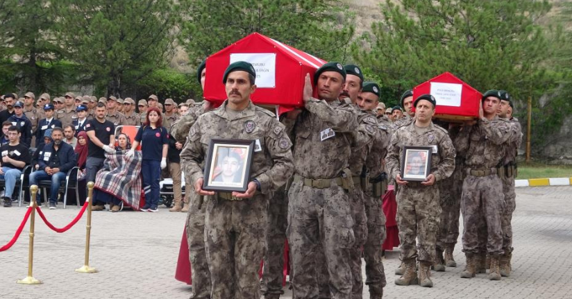 Çankırı'daki kazada hayatını kaybeden polis özel harekat kursiyerleri memleketlerine uğurlandı