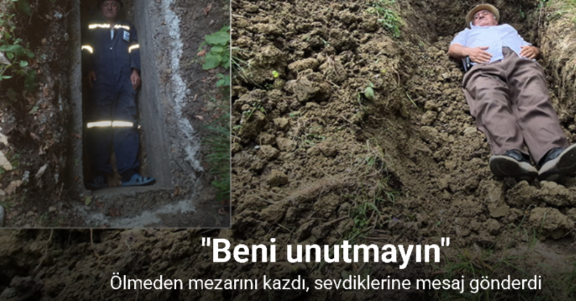 Kendi mezarını kazdı