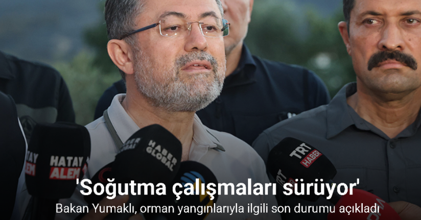 Bakan Yumaklı, orman yangınlarıyla ilgili son durumu açıkladı