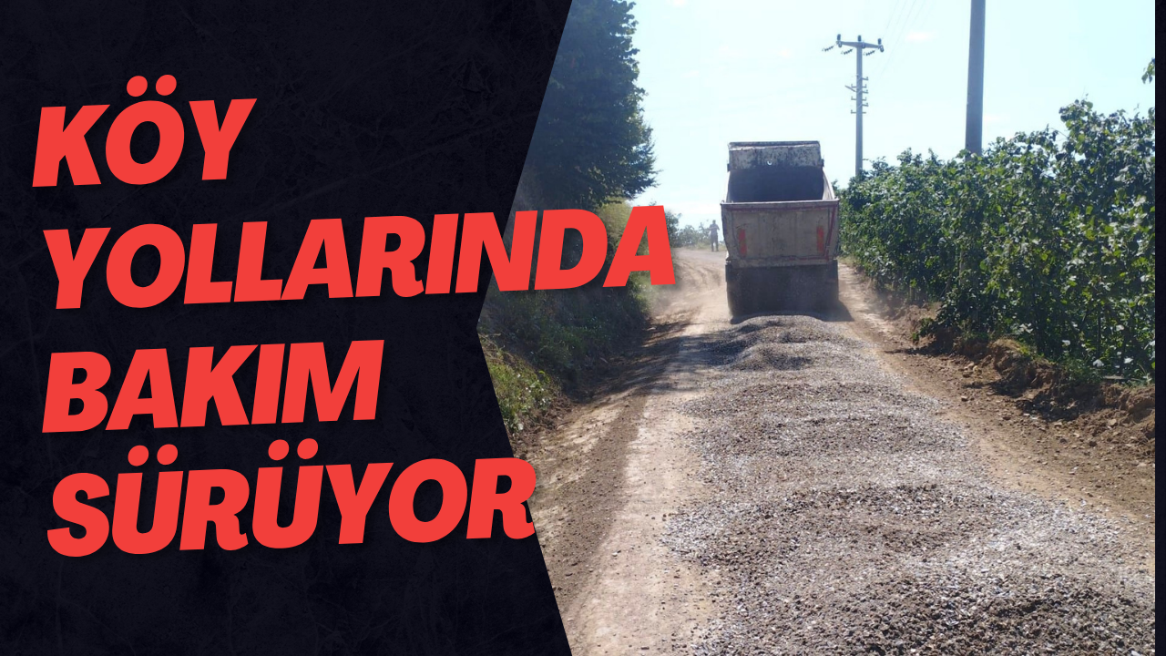 Düzce'de Köy Yollarında Bakım Sürüyor