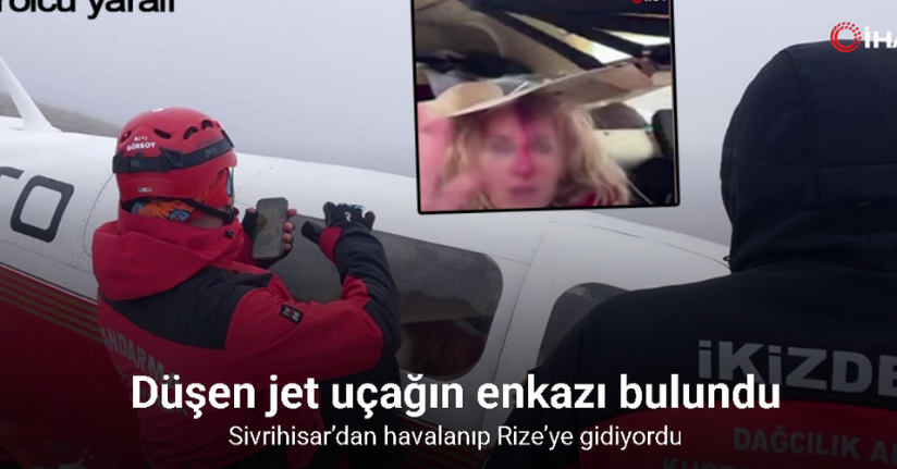Jet uçağının enkazı Rize-Bayburt sınırında JAK timi tarafından bulundu