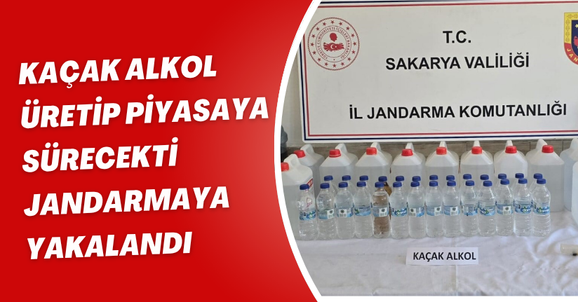Kaçak alkol üretip piyasaya sürecekti jandarmaya yakalandı