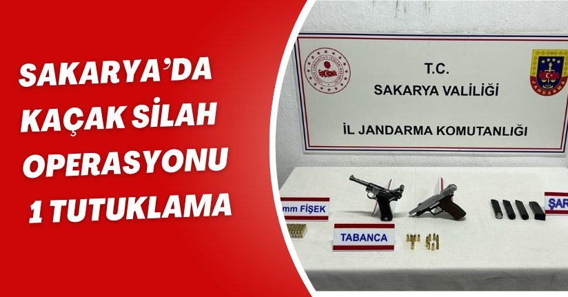 Sakarya’da kaçak silah operasyonu: 1 tutuklama