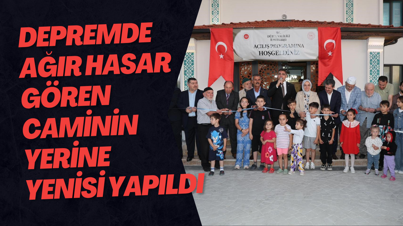 Depremde Ağır Hasar Gören Caminin Yerine Yenisi Yapıldı