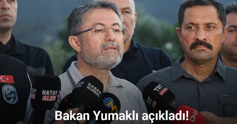 Bakan Yumaklı: 