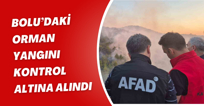Bolu’daki orman yangını kontrol altına alındı