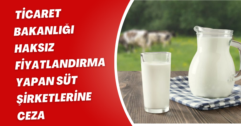 Ticaret Bakanlığı, haksız fiyatlandırma yapan süt şirketlerine ceza
