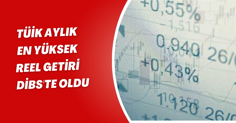 TÜİK: Aylık en yüksek reel getiri DİBS'te oldu