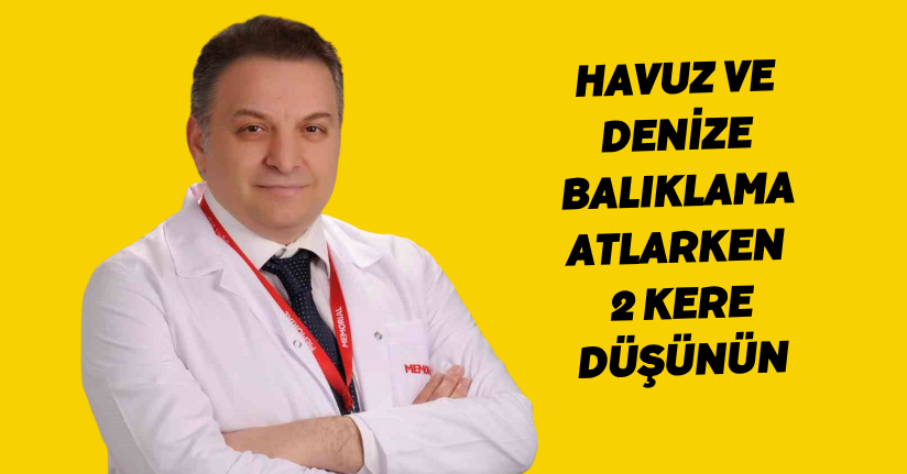 Havuz ve denize balıklama atlarken 2 kere düşünün