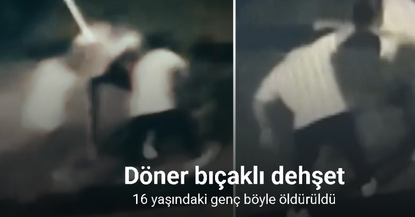 Küçükçekmece’de döner bıçaklı dehşet kamerada