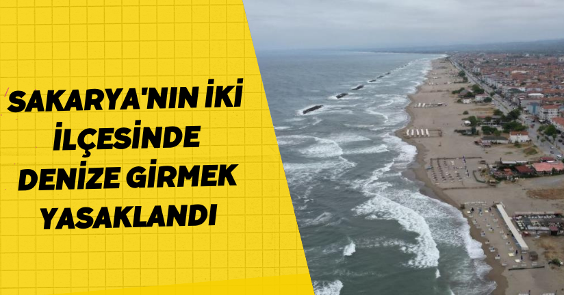 Sakarya'nın iki ilçesinde denize girmek yasaklandı
