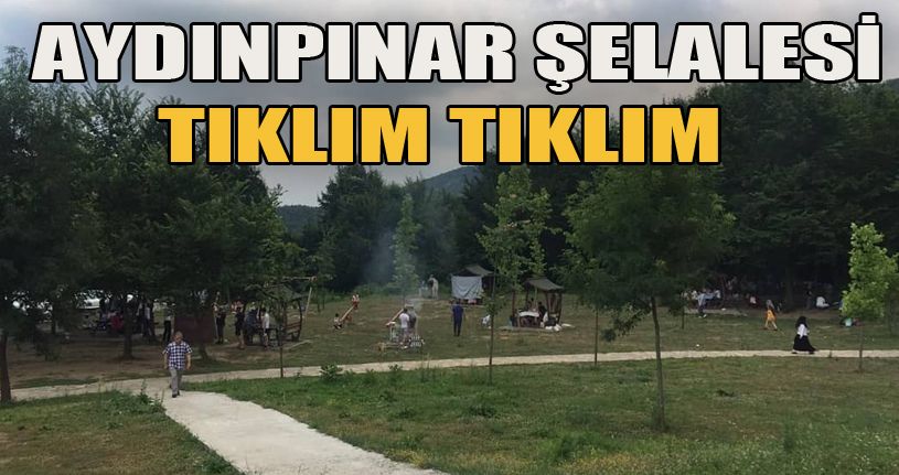 Aydınpınar Şelaleleri tıklım tıklım doldu