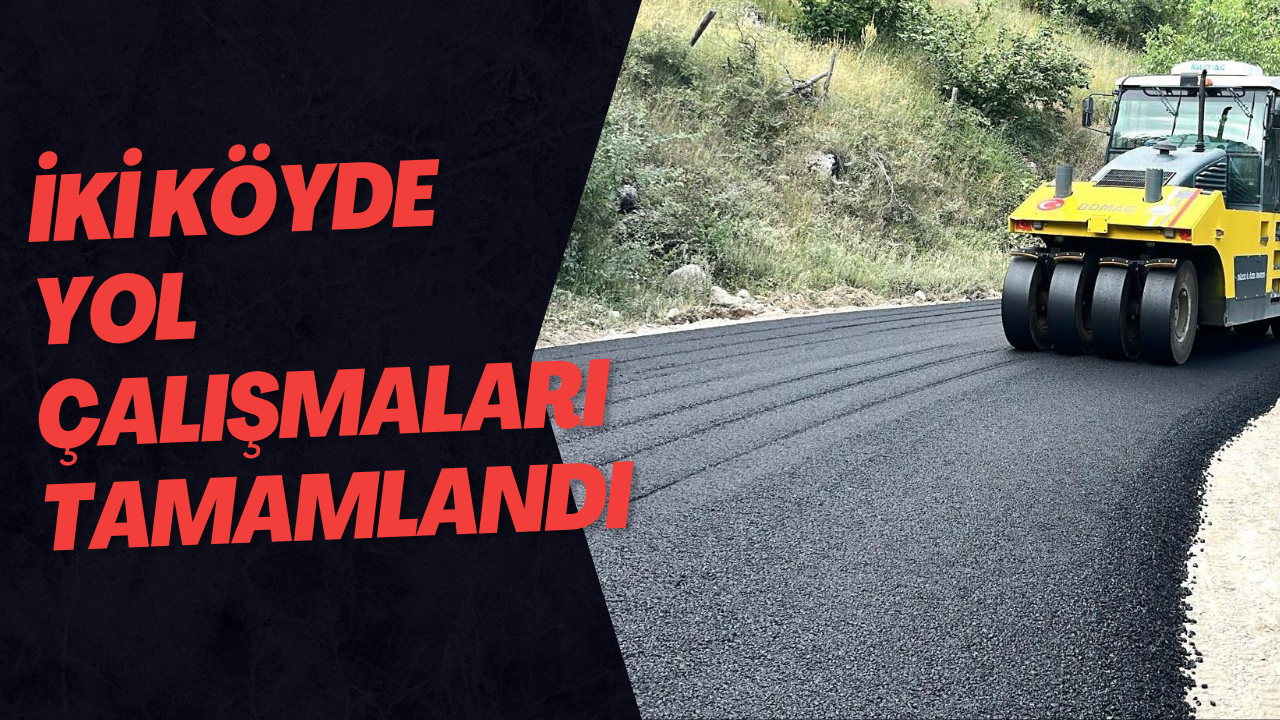İki Köyde Yol Çalışmaları Tamamlandı
