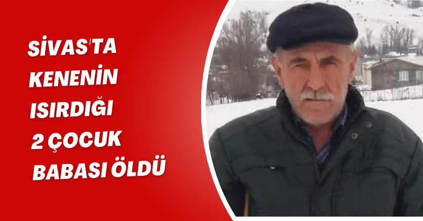 Sivas'ta kenenin ısırdığı 2 çocuk babası öldü