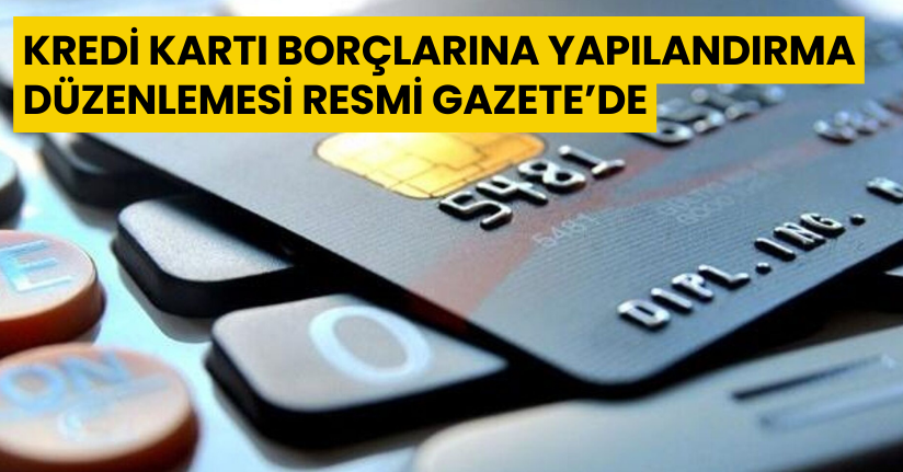 Kredi kartı borçlarına yapılandırma düzenlemesi Resmi Gazete’de