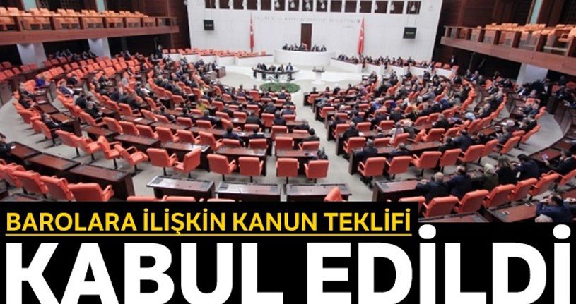 Çoklu Baro teklifi Adalet Komisyonu'nda geçti