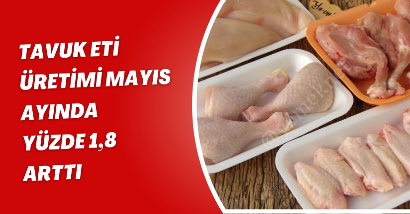 Tavuk eti üretimi Mayıs ayında yüzde 1,8 arttı