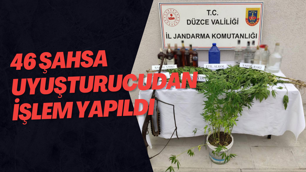 46 Şahsa Uyuşturucudan İşlem Yapıldı