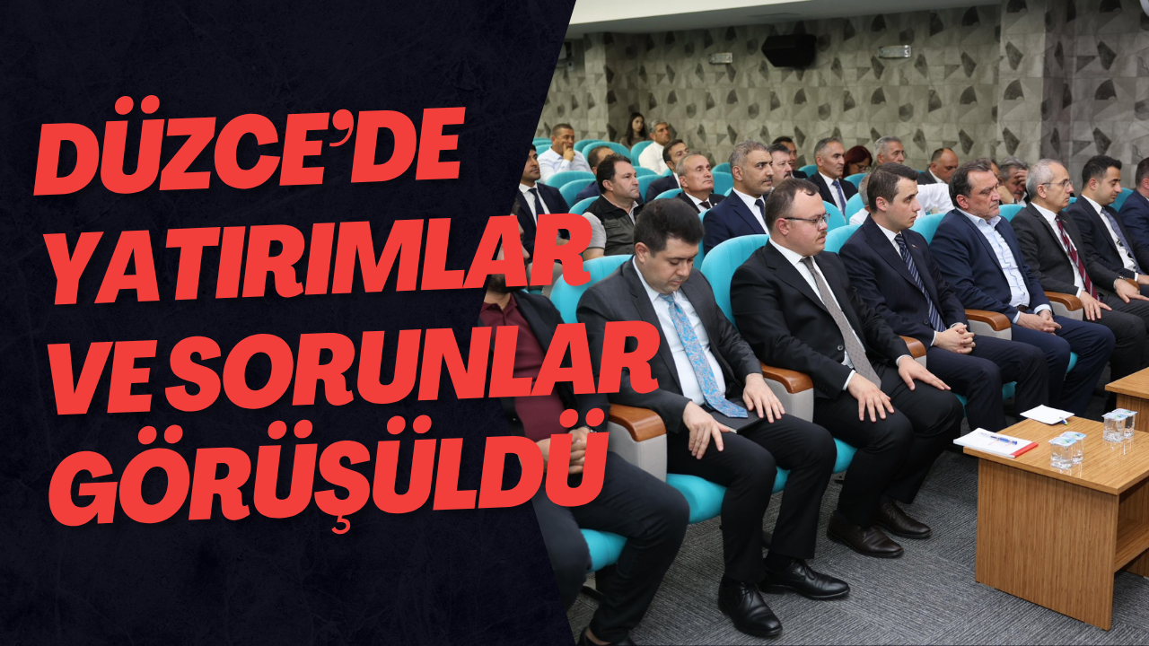 Düzce’de Yatırımlar ve Sorunlar Görüşüldü