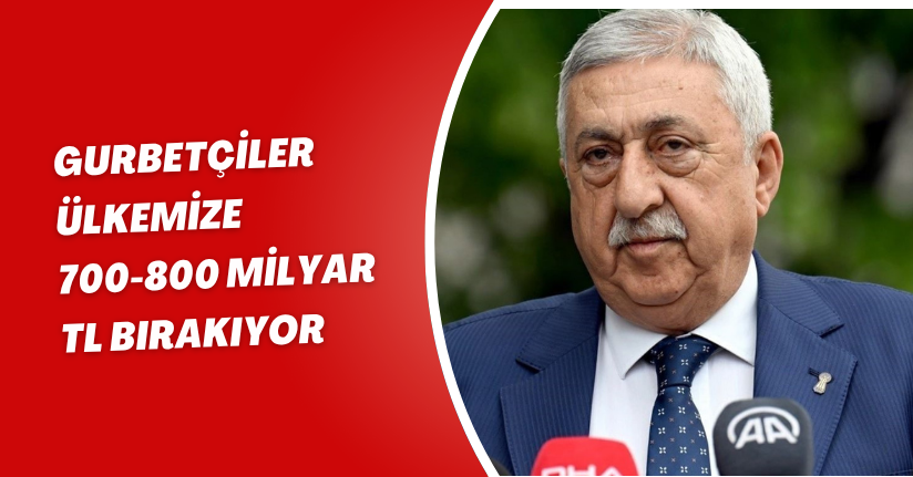 Gurbetçiler ülkemize 700-800 milyar TL bırakıyor