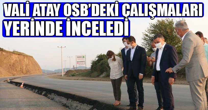 Vali Atay Çalışmalarını Yerinde İnceledi