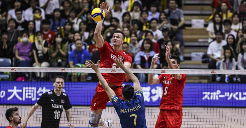 A Milli Erkek Voleybol Takımı, Brezilya’ya 3-1 kaybetti